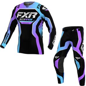 FXR REVO MX JERSEY AND PANTS AURORA