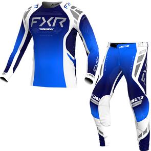 FXR YOUTH HELIUM MX JERSEY AND PANTS COBALT