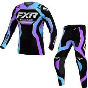FXR YOUTH REVO MX JERSEY AND PANTS AURORA