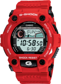 G-SHOCK DIGITAL MENS RED TIDE GRAPH WATCH G-7900A-4D