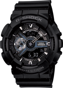 G-SHOCK GA110-1B ANALOGUE-DIGITAL WATCH BLACK