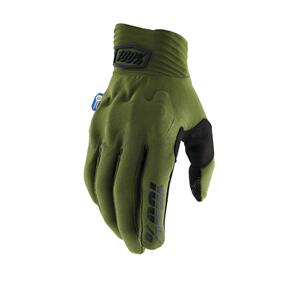 100% 2 COGNITO SMART SHOCK GLOVES ARMY GREEN 