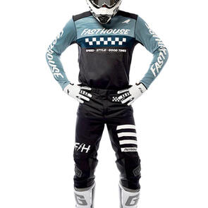 FASTHOUSE 2022 ELROD JERSEY AND PANTS INDIGO/BLACK