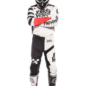 FASTHOUSE 2024 GRINDHOUSE JESTER JERSEY AND PANT WHITE