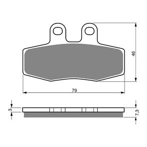 GOLDFREN BRAKE PADS GOLDFREN SINTERED SPORTS GF010 - S3 ( PH241 )