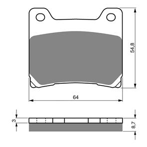 GOLDFREN BRAKE PADS GOLDFREN SINTERED SPORTS GF015 - S3 ( PH28 )