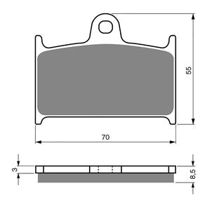 GOLDFREN BRAKE PADS GOLDFREN SINTERED SPORTS GF017 - S3 (PH189/PH50)