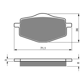 GOLDFREN BRAKE PADS GOLDFREN SINTERED SPORTS GF018 - S3 ( PH31 )