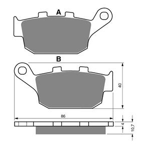 GOLDFREN BRAKE PADS GOLDFREN SINTERED SPORTS GF020 - S3 ( PH61 )