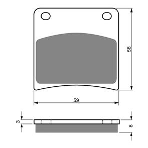 GOLDFREN BRAKE PADS GOLDFREN SINTERED SPORTS GF027 - S3 ( PH51 )