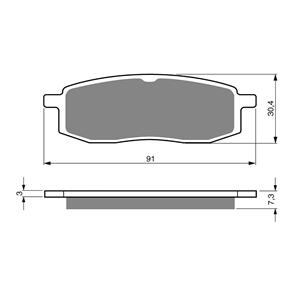 GOLDFREN BRAKE PADS GOLDFREN OFFROAD RACING GF043 - K5 ( PR34 )