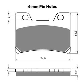 GOLDFREN BRAKE PADS GOLDFREN SINTERED SPORTS GF045 - S3 ( PH116 )