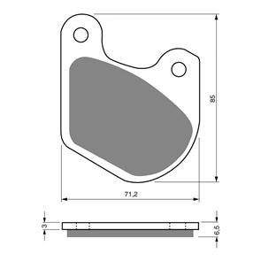 GOLDFREN BRAKE PADS GOLDFREN SINTERED SPORTS GF062 - S3 ( PH72 )