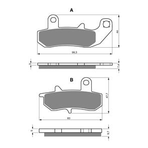 GOLDFREN BRAKE PADS GOLDFREN SINTERED SPORTS GF065 - S3 ( PH97 )