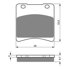 GOLDFREN BRAKE PADS GOLDFREN SINTERED SPORTS GF085 - S3 ( PH32 )