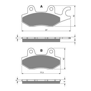 GOLDFREN BRAKE PADS GOLDFREN SINTERED SPORTS GF088 - S3 ( PH203 )