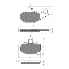 GOLDFREN BRAKE PADS GOLDFREN SINTERED SPORTS GF093 - S3 ( PH124 )