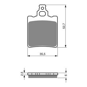 GOLDFREN BRAKE PADS GOLDFREN OFFROAD RACING GF096 - K5 ( PR149 )