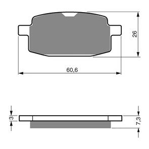 GOLDFREN BRAKE PADS GOLDFREN SINTERED SPORTS GF114 - S3 ( PH117 )