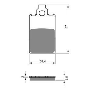 GOLDFREN BRAKE PADS GOLDFREN SINTERED SPORTS GF115 - S3 ( PH90 )