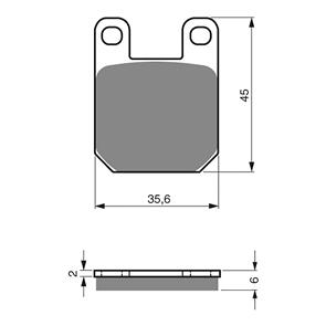 GOLDFREN BRAKE PADS GOLDFREN SINTERED SPORTS GF121 - S3 ( PH88 )