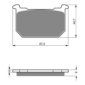 GOLDFREN BRAKE PADS GOLDFREN SINTERED SPORTS GF127 - S3 ( PH14 )