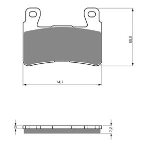 GOLDFREN BRAKE PADS GOLDFREN SINTERED SPORTS GF134 - S3 ( PH273 )