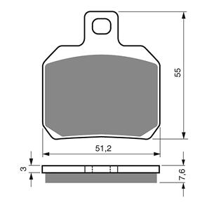 GOLDFREN BRAKE PADS GOLDFREN SINTERED SPORTS GF152 - S3 ( PH253 )