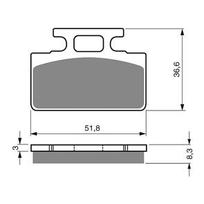 GOLDFREN BRAKE PADS GOLDFREN SINTERED SPORTS GF161 - S3 ( PH120 )