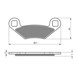 GOLDFREN BRAKE PADS GOLDFREN OFFROAD RACING GF162 - K5 ( PR159 )