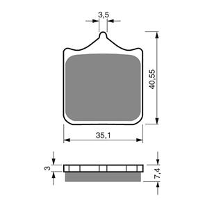 GOLDFREN BRAKE PADS GOLDFREN SINTERED SPORTS GF177 - S3 ( PH294 )