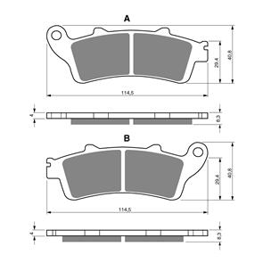 GOLDFREN BRAKE PADS GOLDFREN SINTERED SPORTS GF178 - S3 ( PH247 )