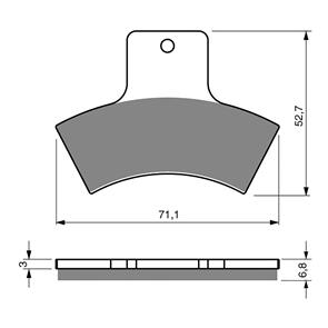 GOLDFREN BRAKE PADS GOLDFREN OFFROAD RACING GF179 - K5 ( PR257 )