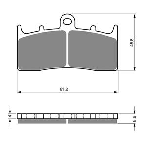 GOLDFREN BRAKE PADS GOLDFREN SINTERED SPORTS GF194 - S3 ( PH271 )