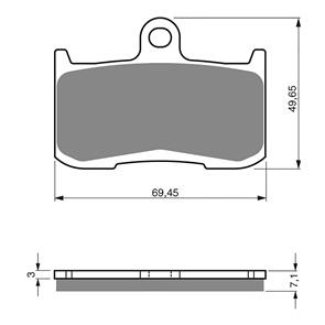 GOLDFREN BRAKE PADS GOLDFREN SINTERED SPORTS GF207 - S3 ( PH307 )