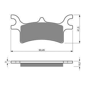 GOLDFREN BRAKE PADS GOLDFREN OFFROAD RACING GF209 - K5 ( PR319 )