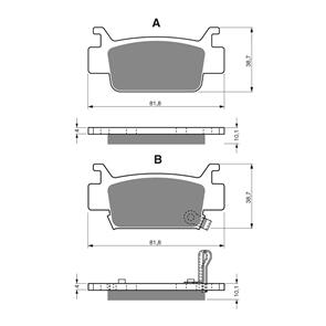 GOLDFREN BRAKE PADS GOLDFREN OFFROAD RACING GF240 - K5 ( PR354 )