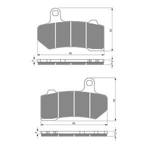 GOLDFREN BRAKE PADS GOLDFREN SINTERED SPORTS GF271 - S3 ( PH353 )