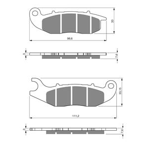 GOLDFREN BRAKE PADS GOLDFREN GF278 - K5