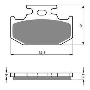 GOLDFREN BRAKE PADS GOLDFREN OFFROAD RACING GF317 - K5