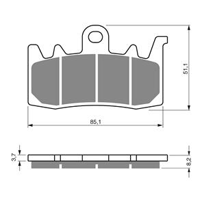 GOLDFREN BRAKE PADS GOLDFREN SINTERED SPORTS GF328 - S3 ( PH461 )