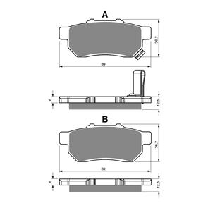 GOLDFREN BRAKE PADS GOLDFREN OFFROAD RACING GF341 - K5 ( PR412 )