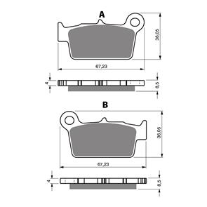 GOLDFREN BRAKE PADS GF346 - K5