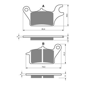 GOLDFREN BRAKE PADS GOLDFREN SINTERED SPORTS GF357 - S3 ( P482 )