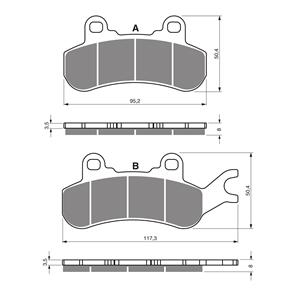 GOLDFREN BRAKE PADS GOLDFREN OFFROAD RACING GF378 - K5 ( PR507 )