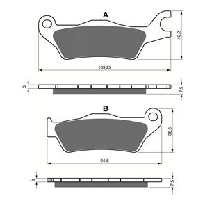 GOLDFREN BRAKE PADS GOLDFREN SINTERED SPORT GF381 - S3