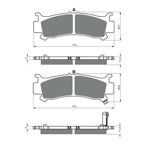 GOLDFREN BRAKE PADS GOLDFREN OFFROAD RACING GF383 - K5 ( PR522 )