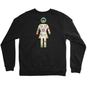 GIRL SKATEBOARDS NATAS CREWNECK BLACK