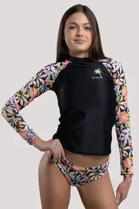 BILLABONG SWEET TALKIN SUNSHIRT SET BLACK