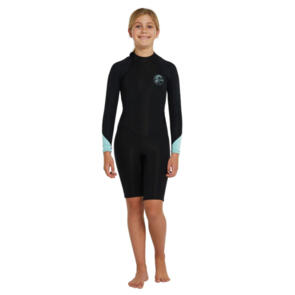 ONEILL 2022 GIRLS BAHIA BZ LS LONG SPRING 2MM  BLACK AQUA